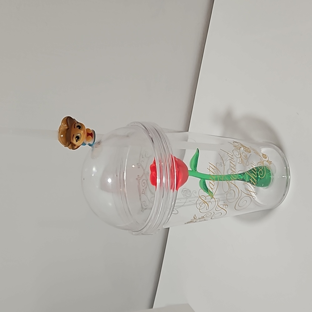 Zak Beauty and the Beast straw cup with straw buddy